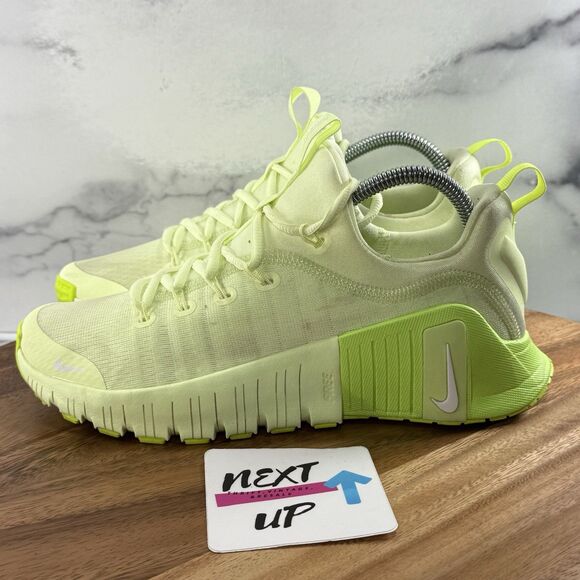 Womens size 8-Nike Free Metcon 6 ‘Barely Volt’ Gym Training Shoes FJ7126-702 - Picture 1 of 9